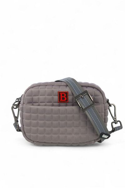 Bilik Deri Scuba Gray Women's Crossbody Bag Ball