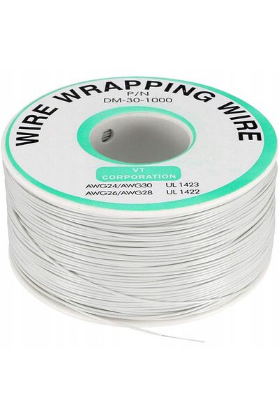 Rosfix Przewód typu kynar AWG 0.25mm biały 200m