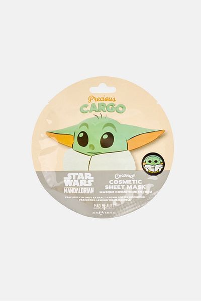 Mad beauty X Star Wars Mandalorian Coconut Fragrance Cosmetic Sheet Mask, 25 ml