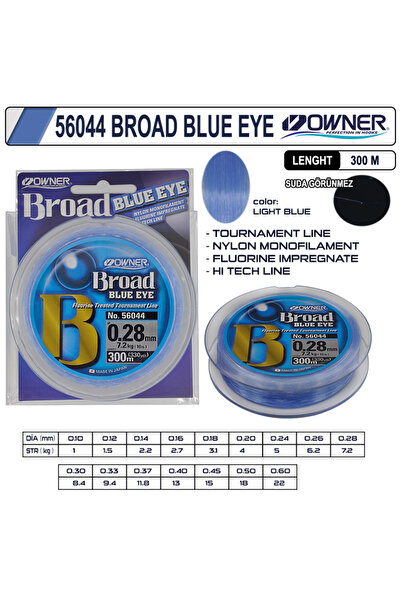 Owner 56044 Broad Blue Eye 300m Light Blue 0.40