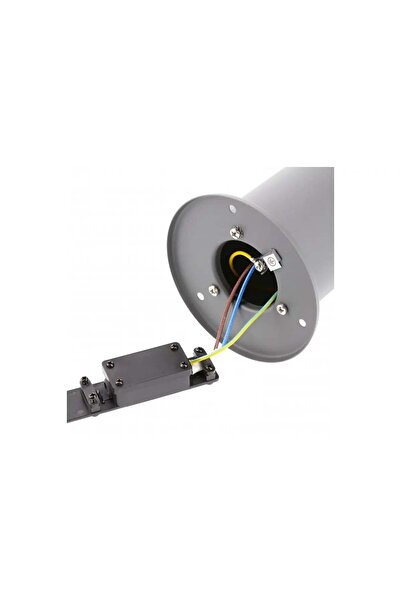 GTV Stâlp de grădină, 1 bec, scripete E27, IP44, 400 mm, oțel inoxidabil,