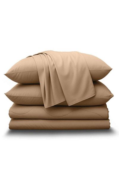 Neyam Cooling Bed Set, Q-Max 0.42 degrees, 2 Pillow Case + 1 Bed Cover + 1 Quilt