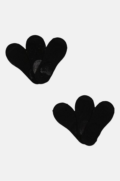 Ben Sherman Men 6 Pairs Brand Logo No Show Cut Socks, Black