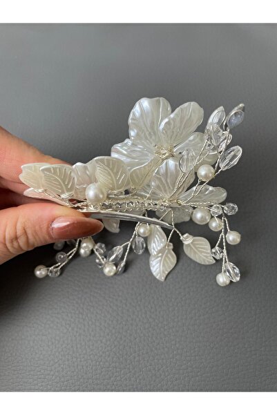 MİLOVİA ALMOND MODEL SAÇ TOKASI GELİNLİK ABİYE AKSESUARI BOHEM STİL