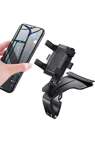 VRSmarty Suport auto telefon VRSmarty™ Universal, Prindere cu clema, Rotativ 360, Negru