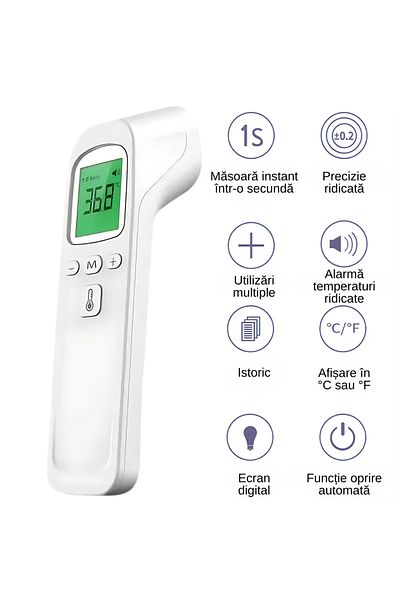 A ATAB Digital infrared thermometer, non-contact technology, digital screen, fast measurement 0.1s,