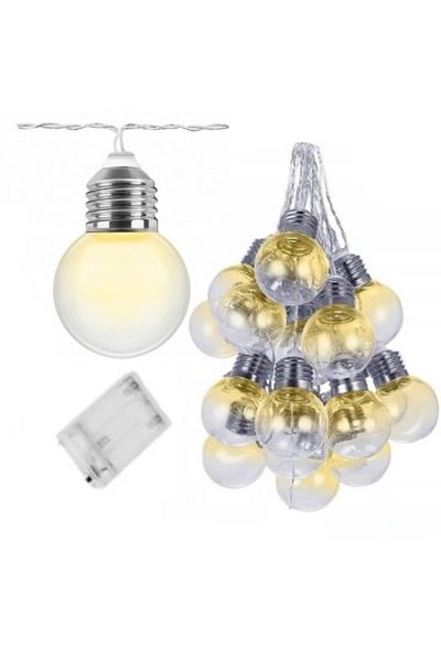 Rosfix Ghirlandă 3m cu 20 LED-uri, alimentată cu baterii