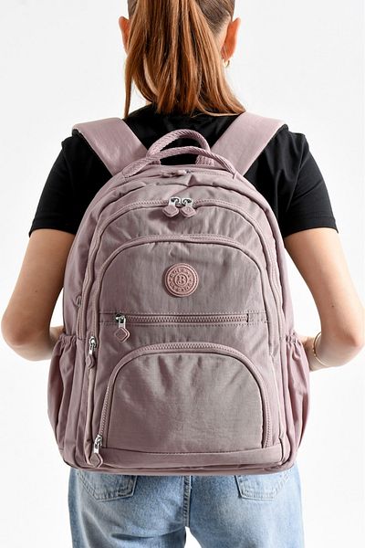 Çanta Sepetim Waterproof Imported Crinkle Fabric School Business and Travel Backpack with Laptop Compartment
