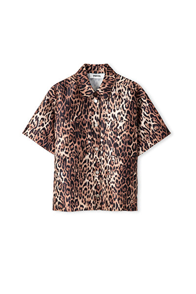 İpekyol Leopard Print Shirt Jacket Jacket