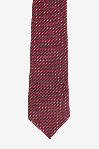ALTINYILDIZ CLASSICS Men's Claret Red Patterned Tie