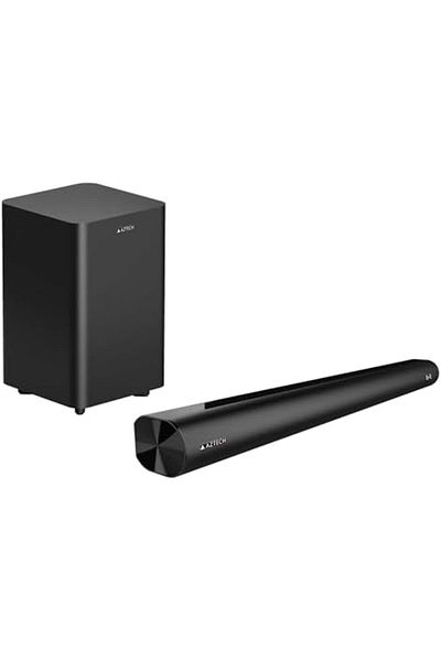 Aztech 2.1CH Soundbar with Wired Subwoofer 120W Bluetooth 5.3 Home Theater System