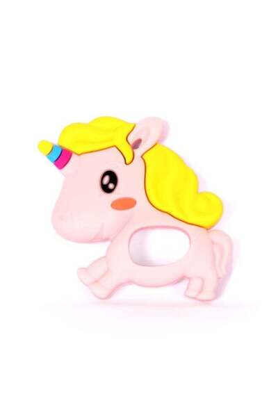 Mommy's Bliss Unicorn Silicone Teether Pink (1Pc), BPA-Free, Soft, Safe, Fun ...