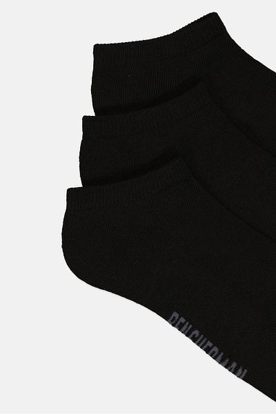 Ben Sherman Men 8 Pairs Brand Logo Ankle Cut Socks, Black