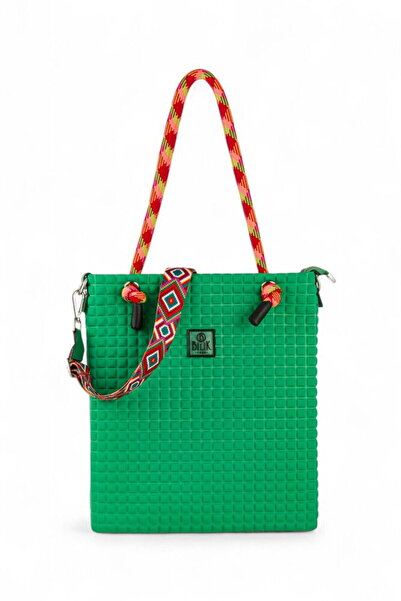 Bilik Deri Scuba Green Women's Shoulder Bag Barbie