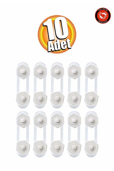 ALAY Ticaret Baby Safety Cabinet and Drawer Lock - 11 cm - 10 Pieces