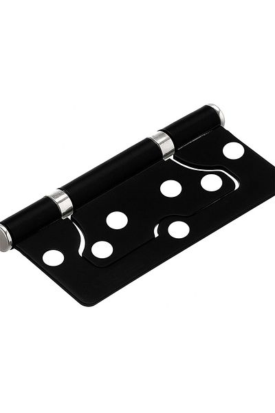 almital mobilya aksesuarları furniture accessories Cerniera Black 3 Pieces Indoor-Outdoor Compatible Stainless Door Unidirectional Butterfly Hinge 100X71X38 mm