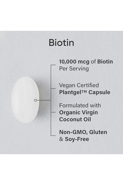 Sports Research , Biotin, 10,000 Mcg, 120 Veggie Softgels