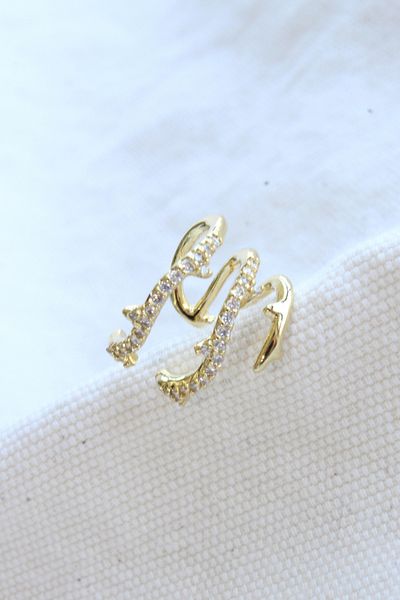 Leo'Stone Multi-View Zircon Stone Ivy Model Earcuff Cartilage Earrings