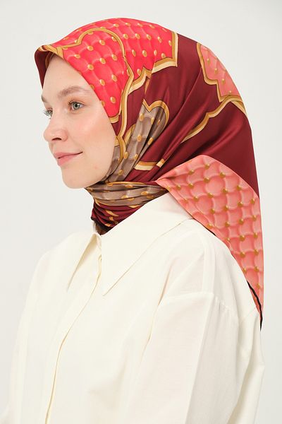 Madame Polo Τυπωμένο μαντίλι Rayon Πολύχρωμο μοτίβο χωρίς τσαλακώματα