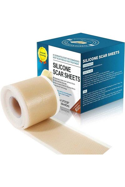 NOVA KISS Rolă medicală premium pentru cicatrici din silicon, reutilizabilă, tehnologie avansată, 4 cm x 3 m