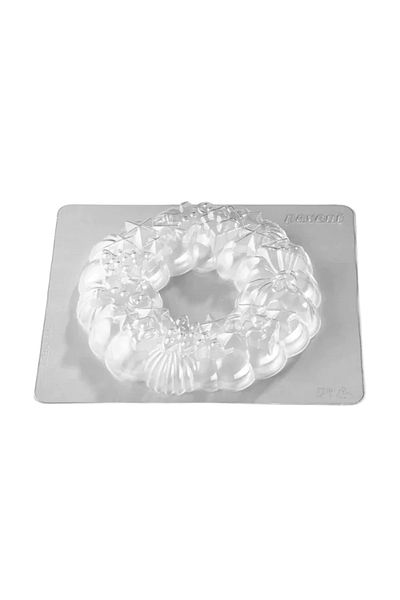 Pavoni 3d Christmas Wreath Mold Set, 2 Chocolate Themes, 180×55mm
