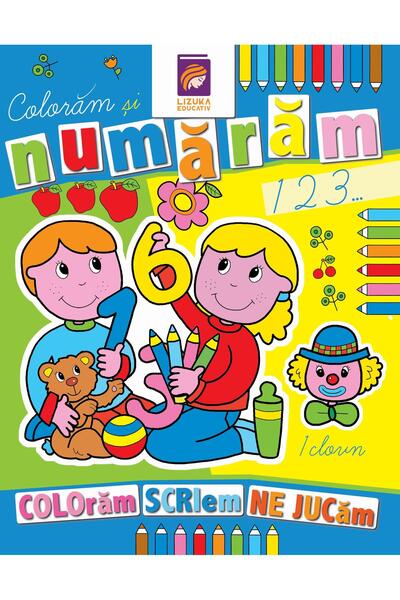 Editura Lizuka Educativ Coloram si numaram. Carte de colorat