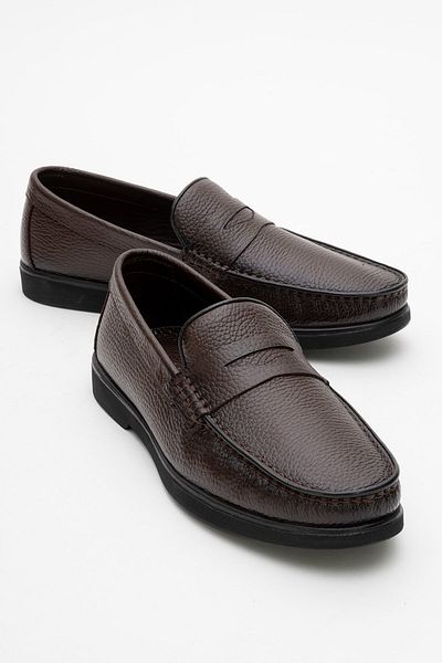 maximoda Мъжки обувки от естествена кожа, анатомични, без връзки, с вътрешна и външна част от кожа