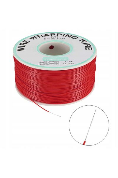 Rosfix Przewód typu kynar AWG 0.25mm czerwony 200m