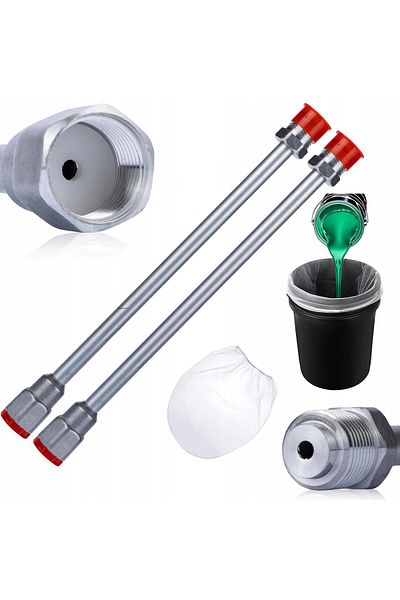 Rosfix Zestaw 2x Lanca do pistoletu malarskiego 30cm, 100cm + Sito 20L