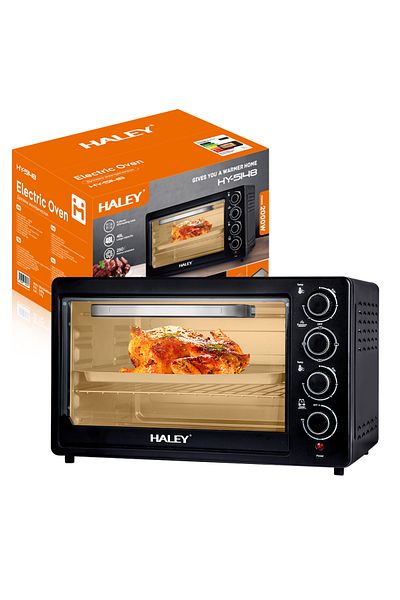HALEY 48l Electric Oven, 2000w With 360° Hot Air Convection,grill And Tray Included