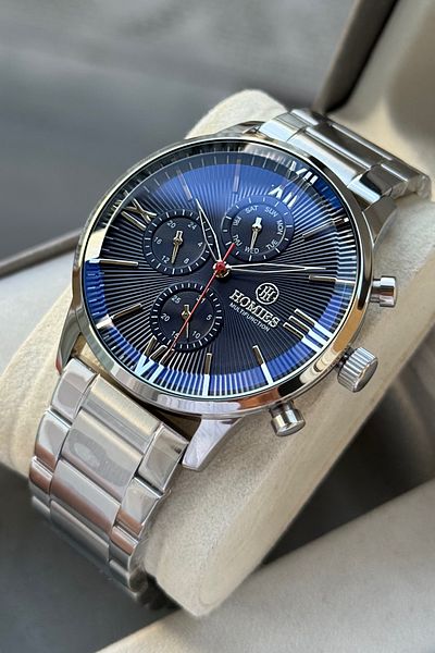 Homies Men's Wrist Watch Stainless Steel Band Waterproof with Special Box and Bracelet Gift.