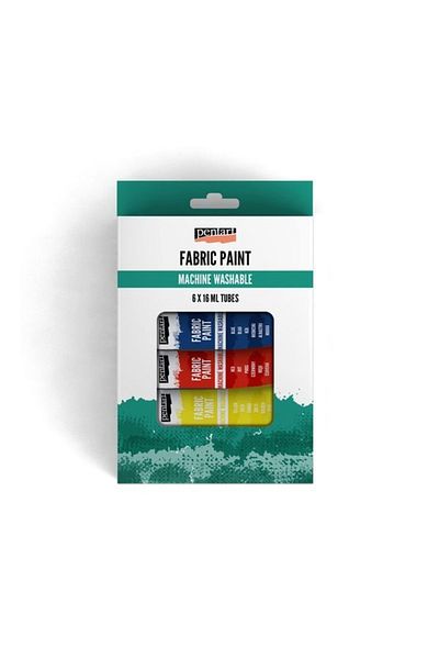 Pentart Fabric Paint Machine Washable 6 colors x 16 ml / tube