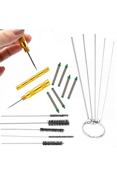 Rosfix Set curățare pistol vopsitorie Rosfix, 15 piese