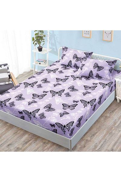 Patul Bed cover with elastic + 2 pillowcases, Pucioasa, Double bed 180x200