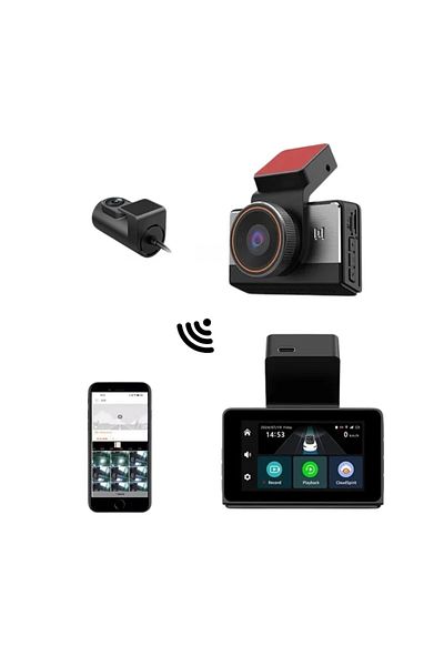 ProDrivers Camera de bord Auto 4G Dashcam cu Monitorizare Remote 24/7, Camera Frontala 2K și Spate
