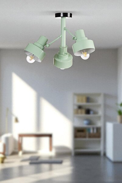 Lumexx JESUS 3 LÜ YEŞİL PLAFONYER AVİZE