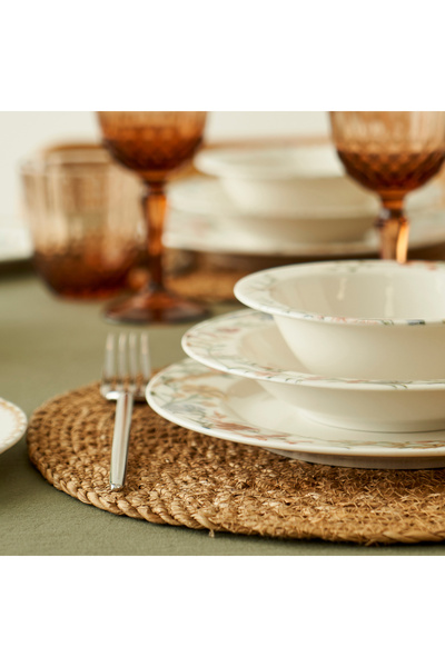 Bella Maison Flores Porselen 24 Parça 6 Kişilik Yemek Takımı