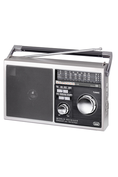 Trevi Portable multiband Farmer Radio, Bluetooth, USB port, Micro SD, AUX input, headphone output, Italy
