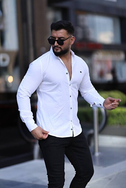 Klothy Pánská letní košile Slim Fit ze 100% bavlny, pratelná 031