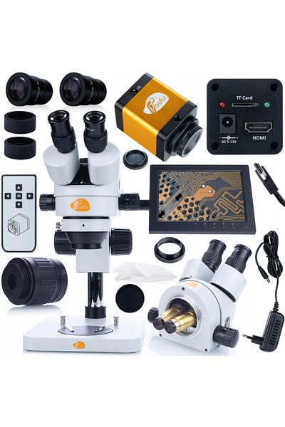 Rosfix Set Profesional Microscopie Mercury Pro cu Cameră și Display 8"