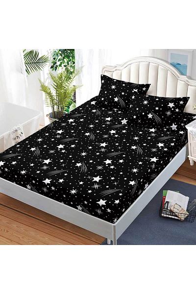 Patul Bed cover with elastic + 2 pillowcases, Pucioasa, Double bed 180x200