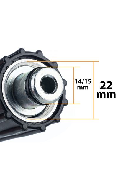 Rosfix Wąż wysokociśnieniowy 10m Kärcher Quick Connect - M22 do myjki ciśnieniowej K2 K3 K4 K5 K6 K7