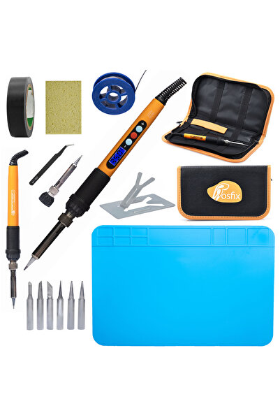 Rosfix Set de instrumente de lipit Electric S 17 în 1, ediție Premium, cu fie...