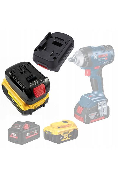 Rosfix Adapter Dewalt / Milwaukee do akumulatora Bosch (DM18BSL)