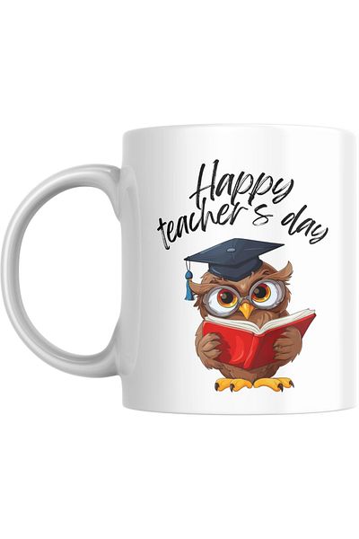 SiestaSafari Mug - Teacher Appreciation Happy Teacher's Day Wise Owl Gift