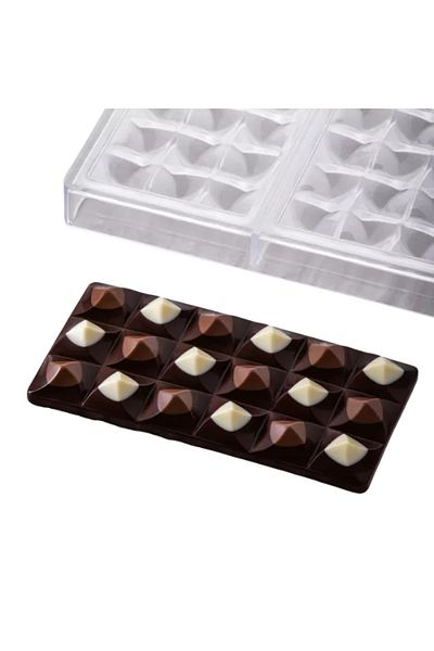 Pavoni Polycarbonate mold for chocolate bar, Moulin