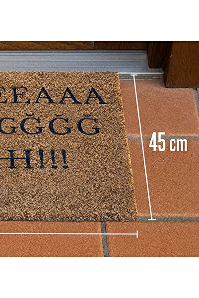 Tahtakale Toptancısı Kadıköy Boğası Temalı Yüksek Kaliteli Dijital Baskılı Kaymaz Paspas (70x45 cm)