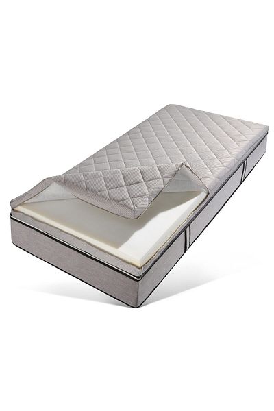LUNA HOME Kayra thick topper mattress with springs and foam, 90x200 cm, 12 cm height