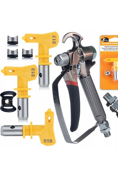 Rosfix Pistolet do agregatu malarskiego TurboJet TJ1 + Dysza Malarska Ultra Spray Model 513