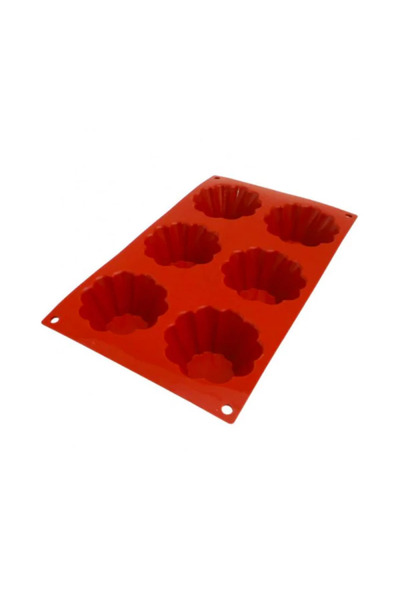 Lacor 6-cavity silicone muffin mold, PastryFlex